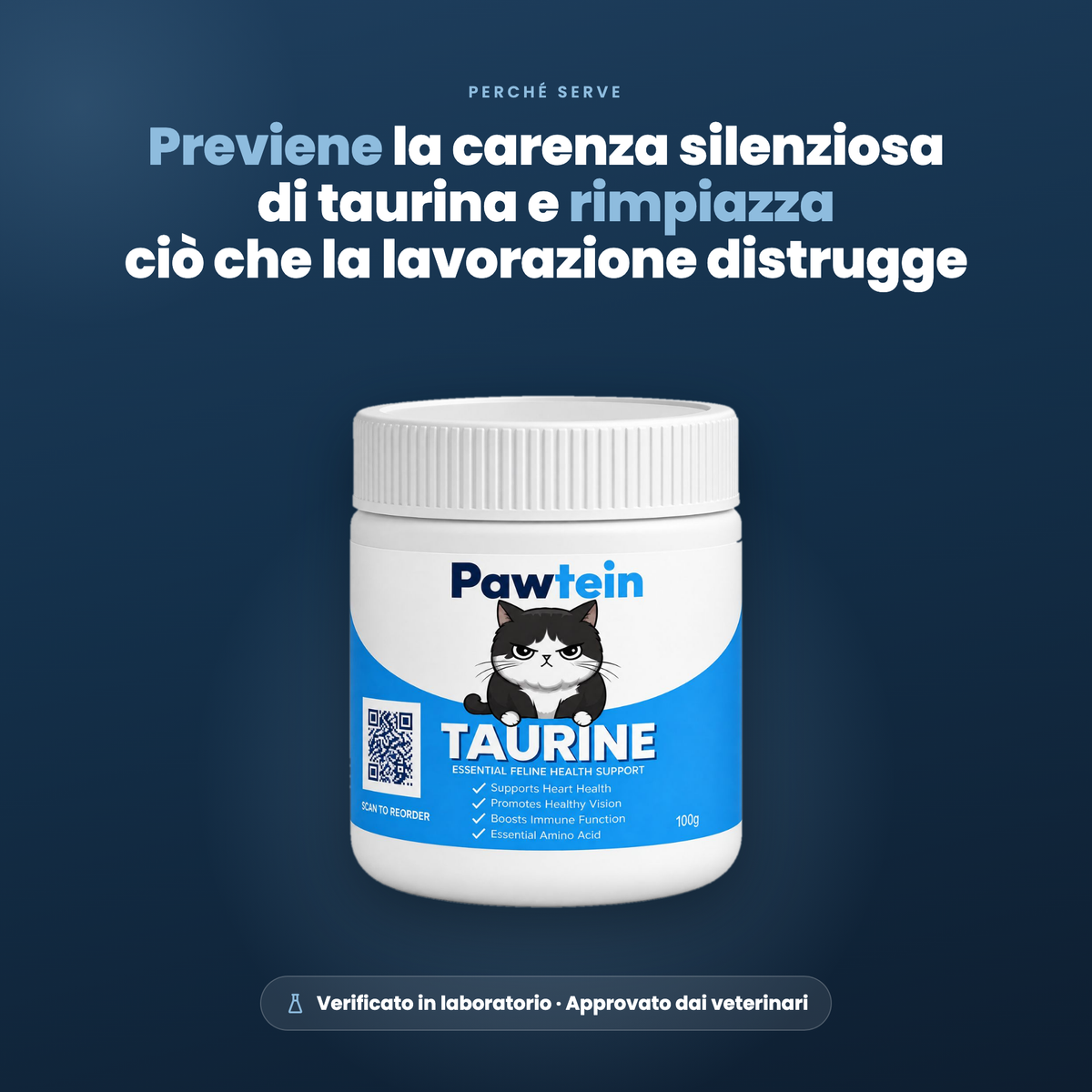 Gatto con Pawtein Taurina