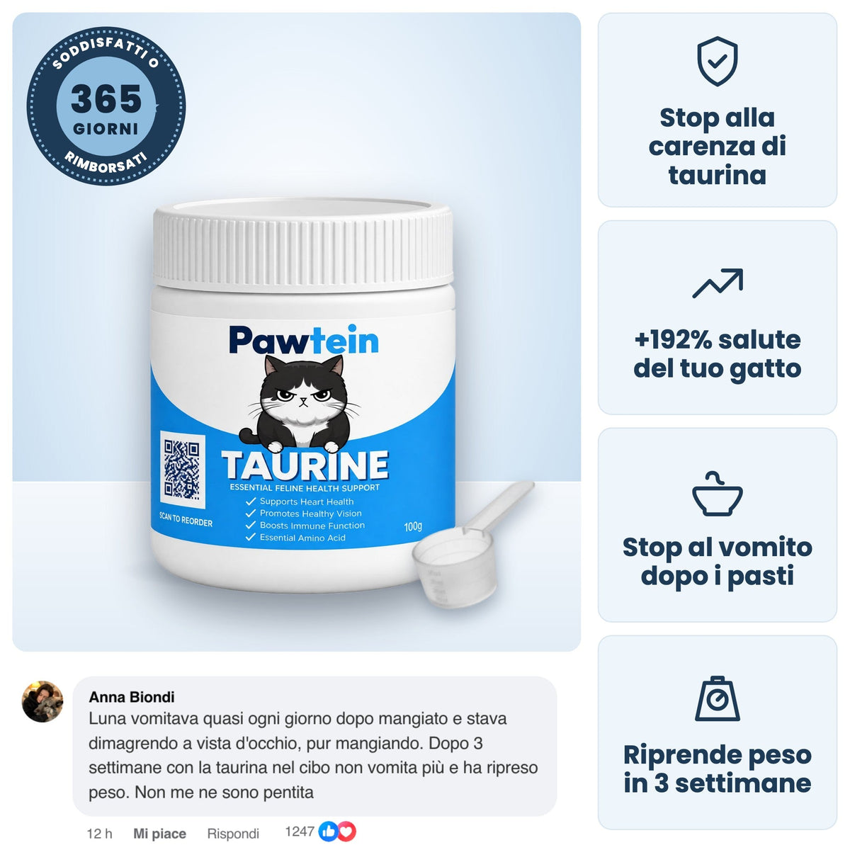 Pawtein Taurina — barattolo extra